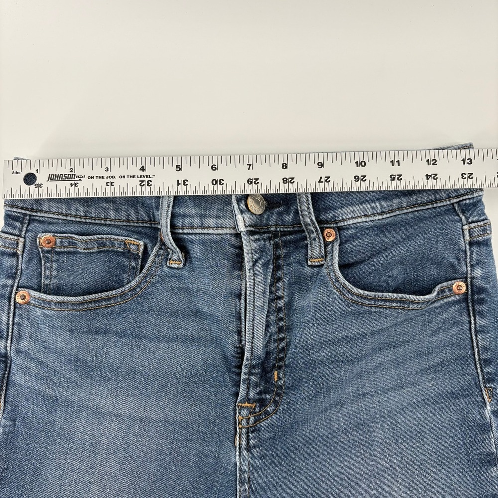 Gap True Skinny High Rise Jeans Womens 29 8R Medium Indigo Blue Stretch‎ Denim - Picture 7 of 15